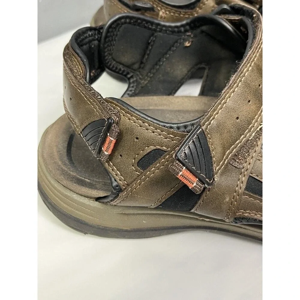 Earth Spirit Sandals Mens 13 Brown‎ Sport Outdoor Adjustable Straps Grunge